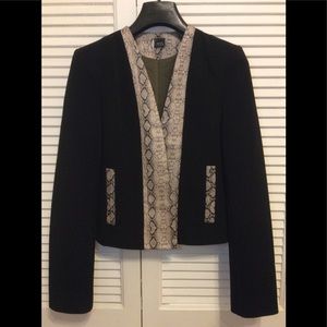 SPARKLE & FADE Snake Print Blazer